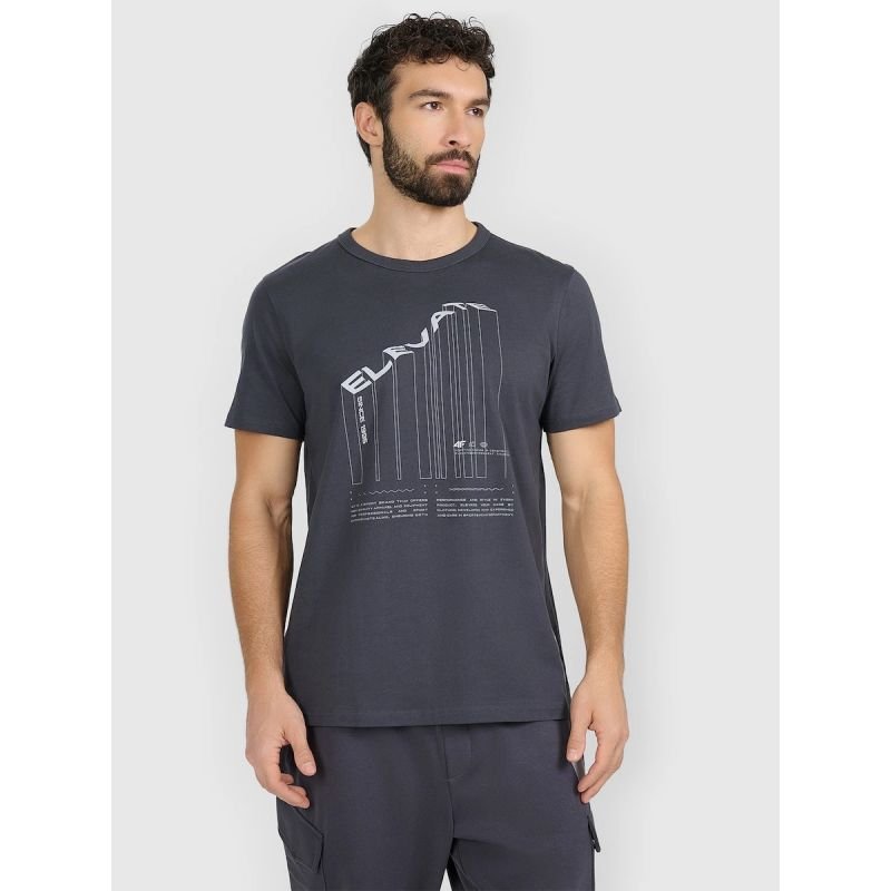 lupin-wear-ca-men-s-regular-printed-t-shirt-4f-4fraw25ttshm3845-22s-2406156 Mens regular printed T-shirt 4F 4FRAW25TTSHM3845-22S - Image 1