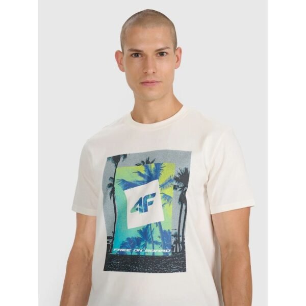 Mens regular printed T-shirt 4F 4FRSS25TTSHM2846-12S