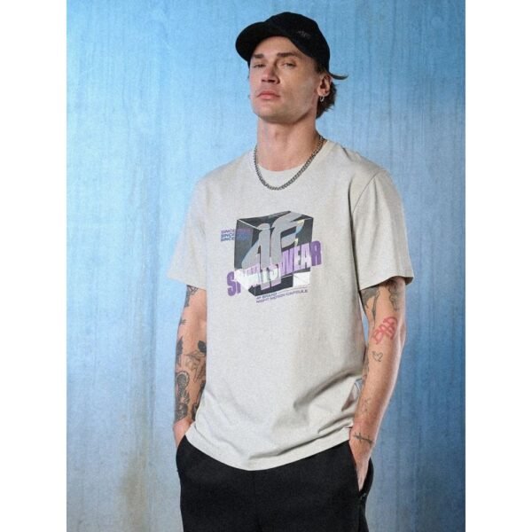 Mens regular printed T-shirt 4F 4FRSS26TTSHM3657-27S