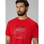 Mens regular printed T-shirt 4F 4FRSS26TTSHM4039-62S - Image 4