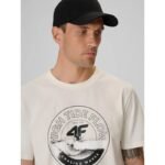 Mens regular printed T-shirt 4F 4FRSS26TTSHM4298-11S - Image 3