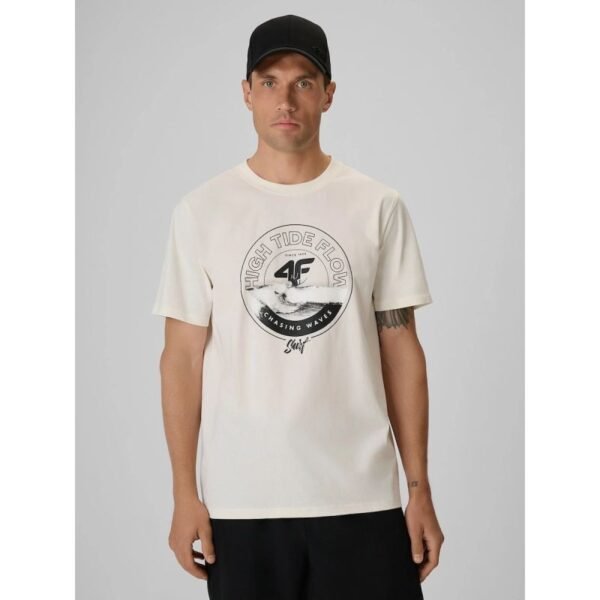 Mens regular printed T-shirt 4F 4FRSS26TTSHM4298-11S