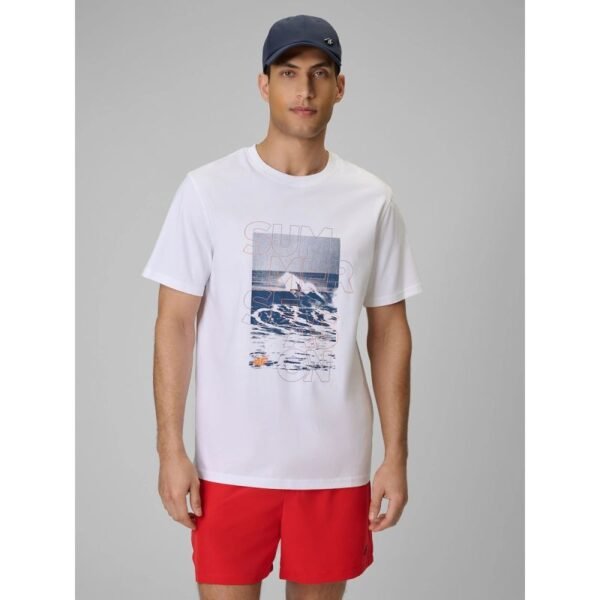 Mens regular printed T-shirt 4F 4FWSS26TTSHM2783-10S