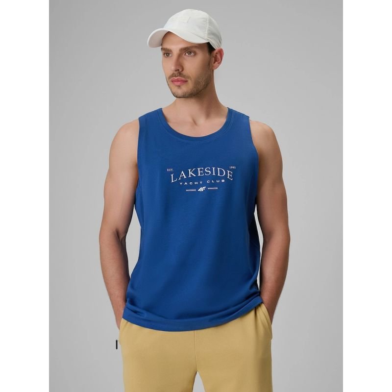 lupin-wear-ca-men-s-regular-sleeveless-shirt-with-print-4f-4frss26tslem331-033s-3017969 Mens regular sleeveless shirt with print 4F 4FRSS26TSLEM331-033S - Image 1