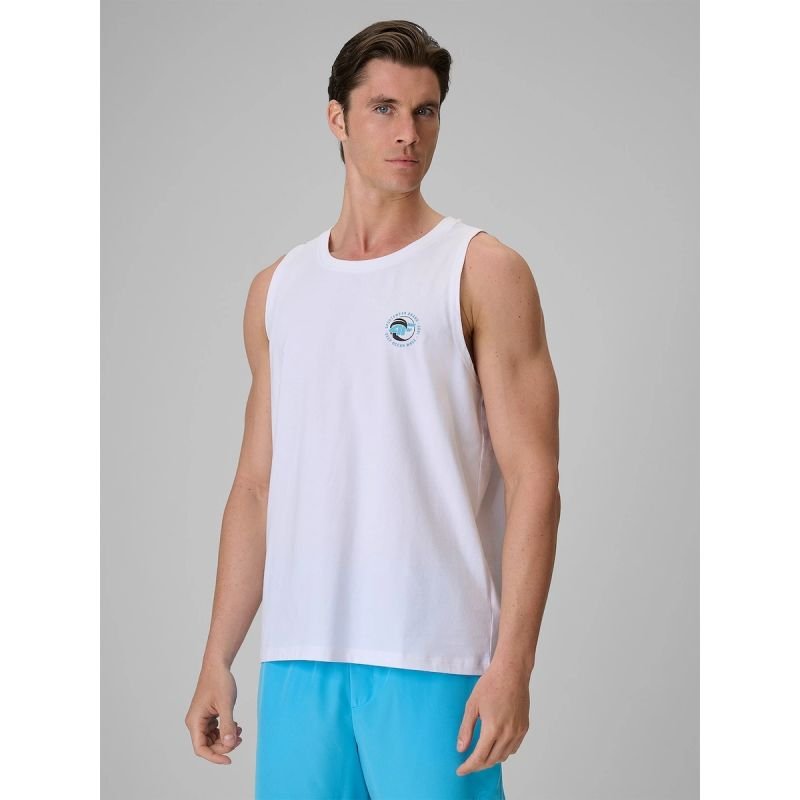 lupin-wear-ca-men-s-regular-sleeveless-t-shirt-with-print-4f-4frss26tslem366-10s-3017973 Mens regular sleeveless T-shirt with print 4F 4FRSS26TSLEM366-10S - Image 1