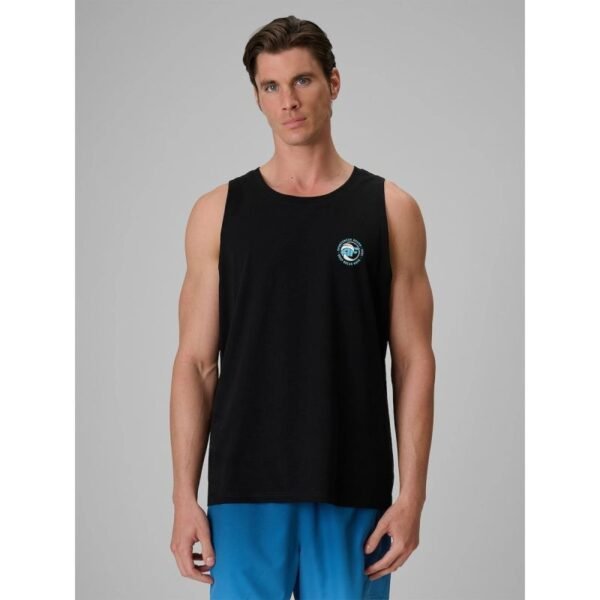 Mens regular sleeveless T-shirt with print 4F 4FRSS26TSLEM366-10S