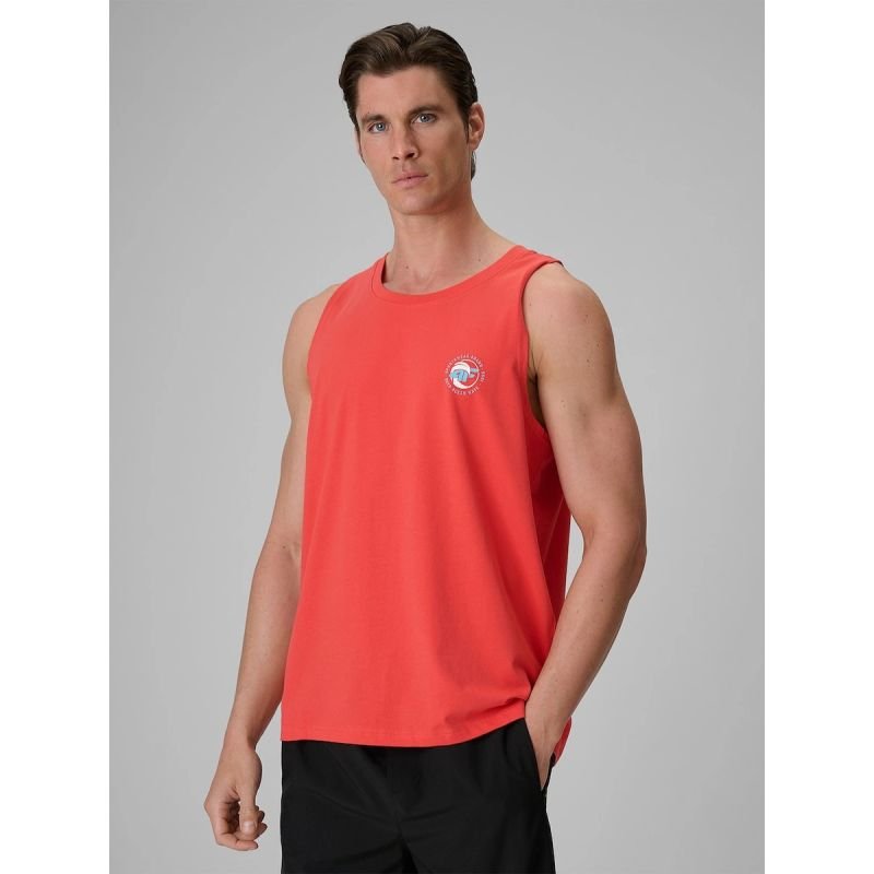 lupin-wear-ca-men-s-regular-sleeveless-t-shirt-with-print-4f-4frss26tslem366-10s-3017977 Mens regular sleeveless T-shirt with print 4F 4FRSS26TSLEM366-10S - Image 1