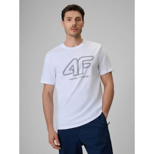 Mens regular T-shirt with 4F logo 4FRSS26TTSHM3999-10S