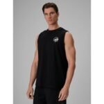 Mens relaxed sleeveless T-shirt with print 4F 4FRSS26TSLEM365-20S