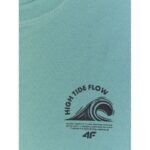 Mens relaxed sleeveless T-shirt with print 4F 4FRSS26TSLEM365-47S - Image 6