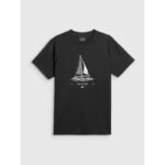 Mens relaxed T-shirt with print 4F 4FRSS26TTSHM3996-20S - Image 4
