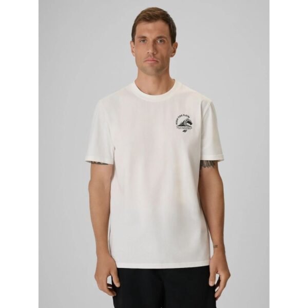 Mens relaxed T-shirt with print 4F 4FRSS26TTSHM4296-11S