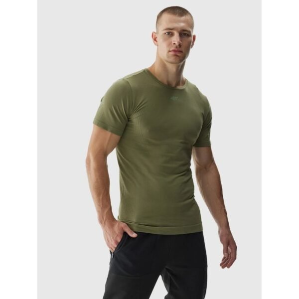 Mens seamless training shirt 4F 4FWAW24TFTSM0975-44S