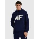 Mens sweatshirt with hood, open, 4F 4FRMM00TSWSM2477-31S