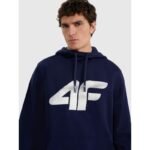 Mens sweatshirt with hood, open, 4F 4FRMM00TSWSM2477-31S - Image 4