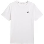 Mens T-shirt 4F M3341 white 4FWMM00TTSHM3341 10S - Image 2