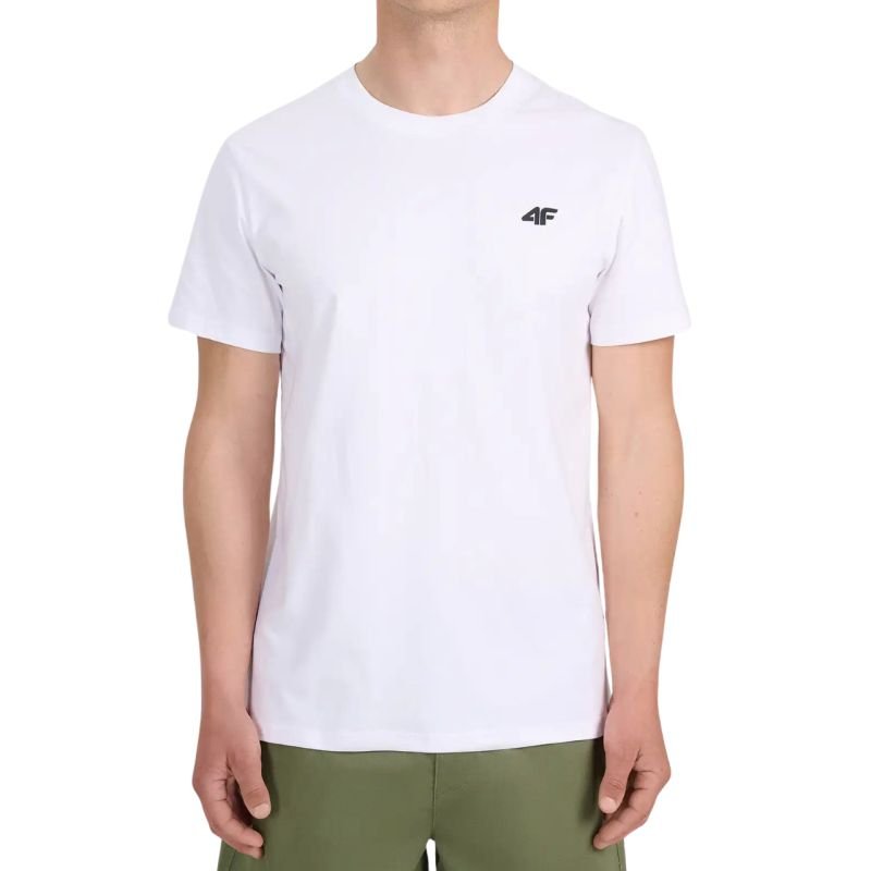 lupin-wear-ca-men-s-t-shirt-4f-m3341-white-4fwmm00ttshm3341-10s-2361445 Mens T-shirt 4F M3341 white 4FWMM00TTSHM3341 10S - Image 1