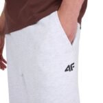 Mens trousers 4F CAS M1140 cool light gray melange 4FWMM00TTROM1140 27M - Image 4