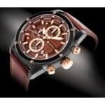 Mens Watch Giewont Chronograph Sapphire Black Brown GW8810-A3 - Image 2