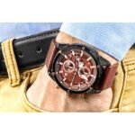 Mens Watch Giewont Chronograph Sapphire Black Brown GW8810-A3 - Image 4