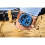 Mens Watch Giewont Chronograph Sapphire Brown Blue GW8720-A2 - Image 4