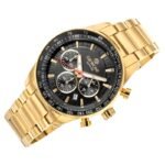 Mens Watch Giewont Chronograph Sapphire Gold Black GW9140-B4 - Image 3
