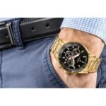 Mens Watch Giewont Chronograph Sapphire Gold Black GW9140-B4 - Image 4