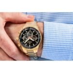 Mens Watch Giewont Chronograph Sapphire Gold Black GW9140-B4 - Image 5