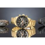 Mens Watch Giewont Chronograph Sapphire Gold Black GW9140-B4 - Image 6