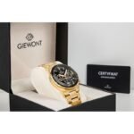 Mens Watch Giewont Chronograph Sapphire Gold Black GW9140-B4 - Image 8
