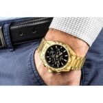 Mens Watch Giewont Chronograph Sapphire Gold Black GW9580-B4 - Image 4