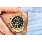 Mens Watch Giewont Chronograph Sapphire Gold Black GW9580-B4 - Image 5