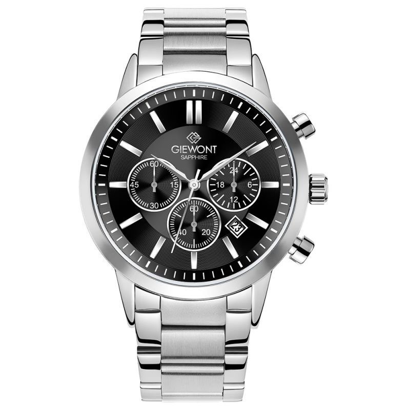 lupin-wear-ca-men-s-watch-giewont-chronograph-sapphire-silver-black-gw8510-b1-2088646 Mens Watch Giewont Chronograph Sapphire Silver Black GW8510-B1 - Image 1