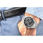Mens Watch Giewont Chronograph Sapphire Silver Black GW8510-B1 - Image 4