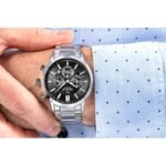 Mens Watch Giewont Chronograph Sapphire Silver Black GW8510-B1 - Image 5