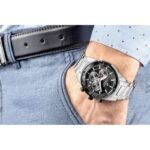 Mens Watch Giewont Chronograph Sapphire Silver Black GW9140-B1 - Image 4
