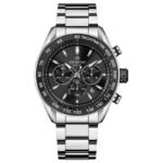 Mens Watch Giewont Chronograph Sapphire Silver Black GW9580-B1