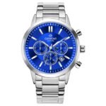 Mens Watch Giewont Chronograph Sapphire Silver Blue GW8510-B3