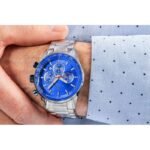 Mens Watch Giewont Chronograph Sapphire Silver Blue GW9140-B3 - Image 5