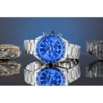 Mens Watch Giewont Chronograph Sapphire Silver Blue GW9580-B3 - Image 6