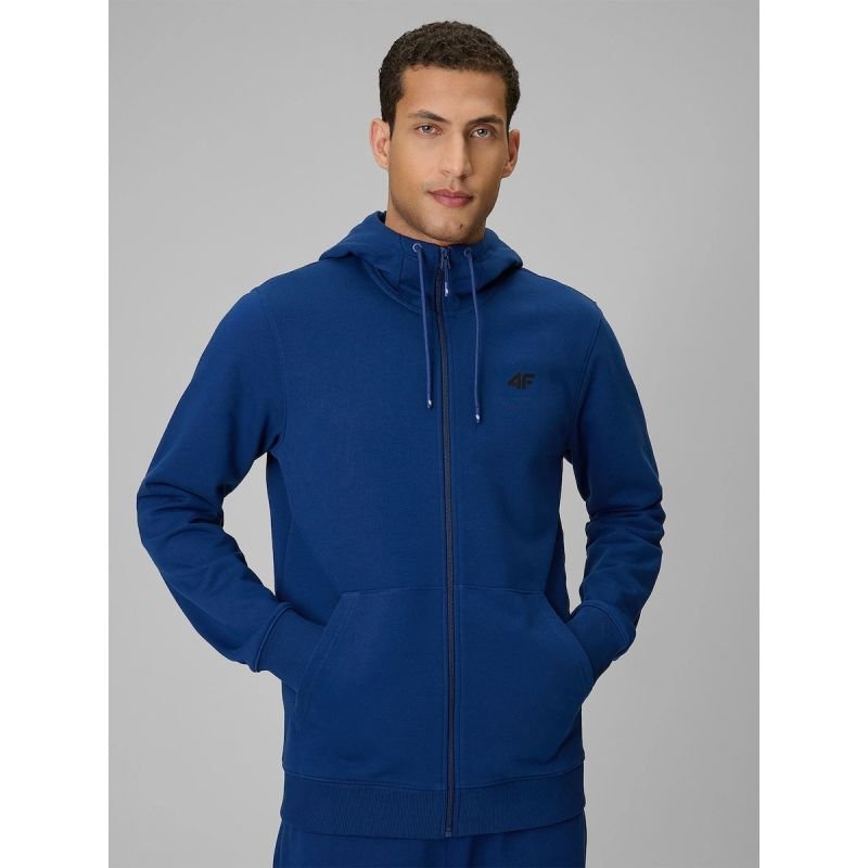 lupin-wear-ca-men-s-zip-up-hooded-sweatshirt-4f-4frss26tswsm3106-30s-2970190 Mens zip-up hooded sweatshirt 4F 4FRSS26TSWSM3106-30S - Image 1