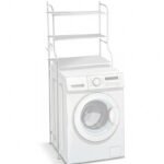 METAL ORGANIZER SHELF STANDING OVER THE WASHING MACHINE 62x25x155CM - Image 2
