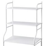 METAL ORGANIZER SHELF STANDING OVER THE WASHING MACHINE 62x25x155CM