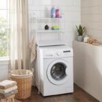 METAL ORGANIZER SHELF STANDING OVER THE WASHING MACHINE 62x25x155CM - Image 3