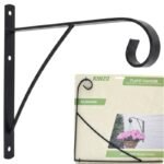 METAL PLANT HANGER CLASSIC SIMPLE BLACK 26X28CM KINZO