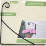 METAL PLANT HANGER CLASSIC SIMPLE BLACK 26X28CM KINZO - Image 3