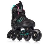 Meteor M 34-38 Buzzy Roller Skates Black/Pink/Mint - Image 3