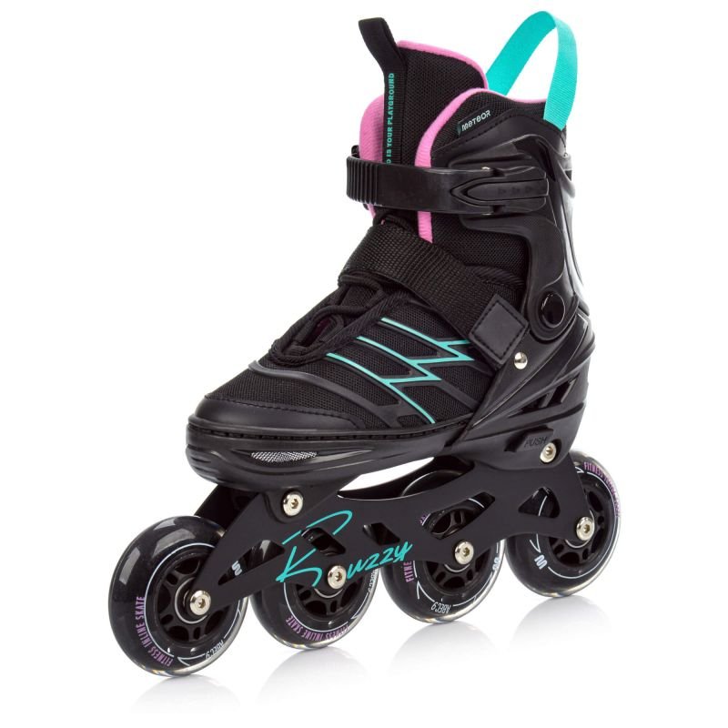 lupin-wear-ca-meteor-roller-skates-l-38-43-buzzy-black-pink-mint-2962981 Meteor Roller Skates L 38-43 Buzzy Black/Pink/Mint - Image 1