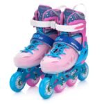 Meteor Roller Skates S 30-33 Loky Pink/Blue - Image 4