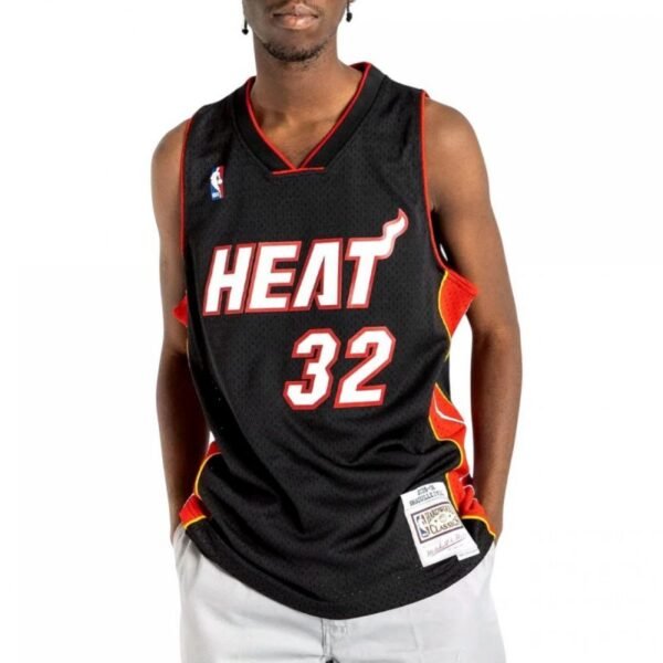 Mitchell Ness NBA Swingman Miami Heat Shaquille O`Neal T-shirt M SMJYAC18017-MHEBLCK05SON